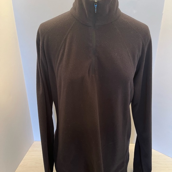 Columbia Fleece Pullover Womens Size L Long Sleeve Quarter Zip dark Blue - Picture 1 of 8